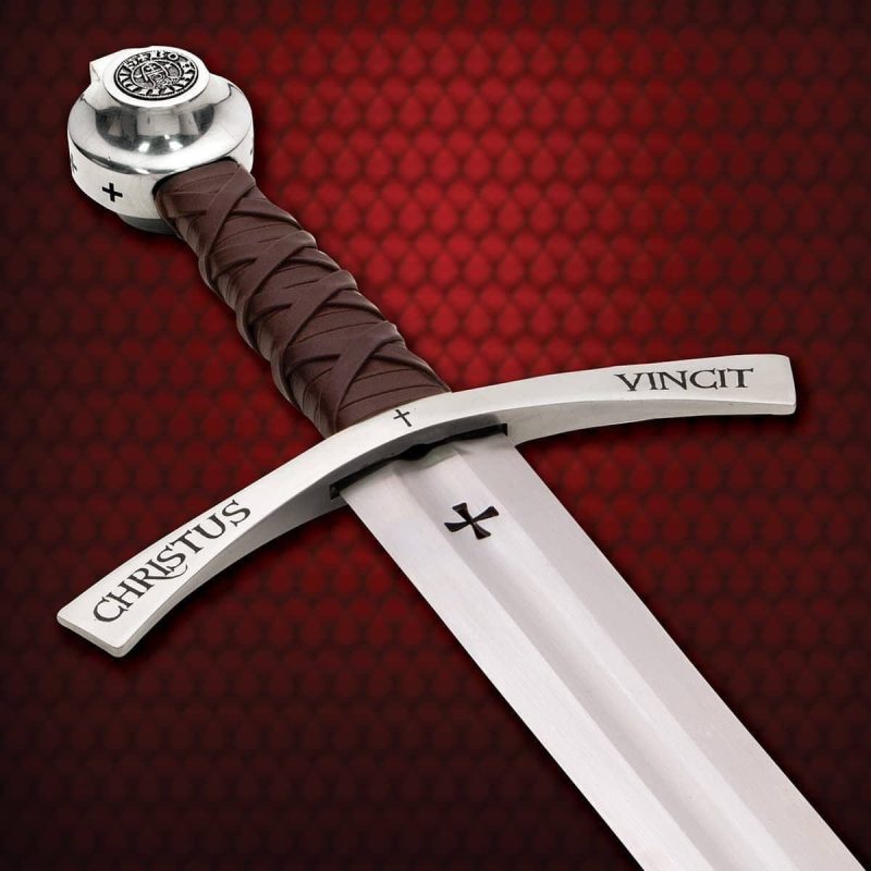 Meč templářských rytířů Christus Vincit (naostřená verze)