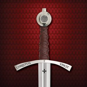 Meč templářských rytířů Christus Vincit (naostřená verze)