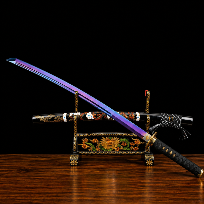 Katana Owase Ocel Manganese Viola (Verze Naostřená)