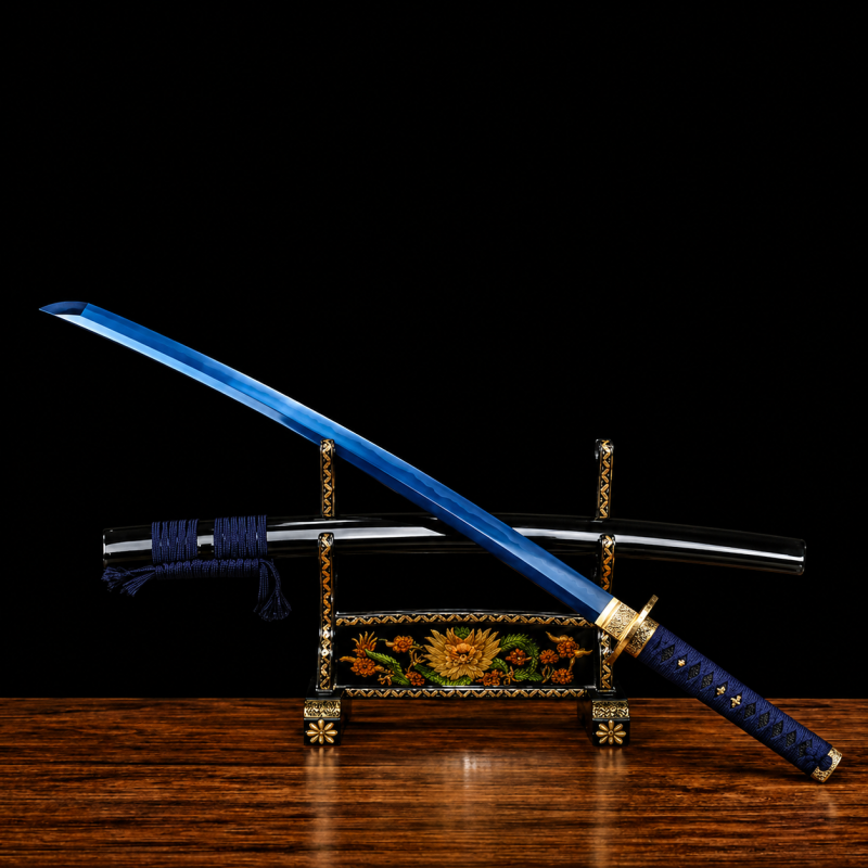 Katana Re Drago Blu Ocel T10 (Verze Naostřená)