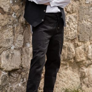 Pantaloni středověké nobili "Oskar" con decorative stitching