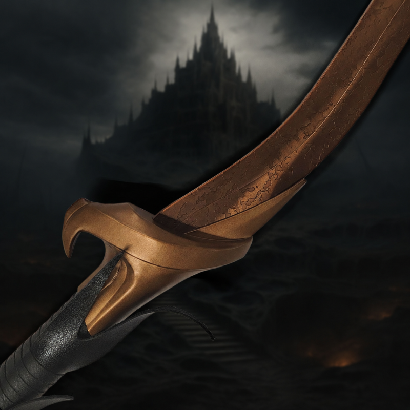 Velký meč ispirato Zanna Segugio (Bloodhound's Fang), con supporto in legno — vista 1