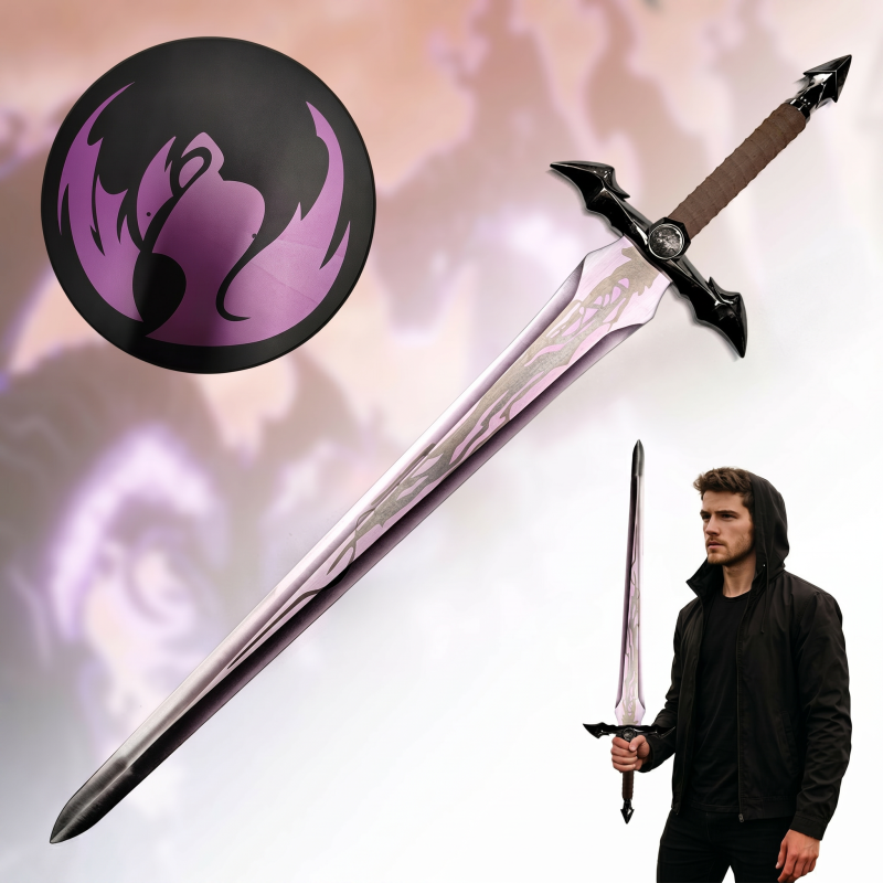 Meč lunga ispirata Srdce Černý, Re Demone di Sung Jin-Woo (Solo Leveling) — vista 2