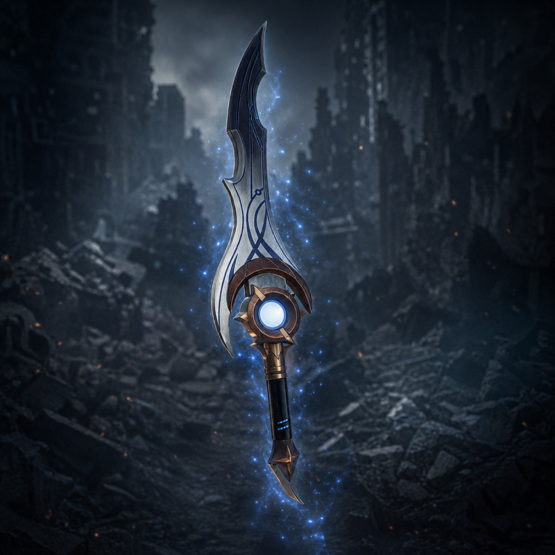 Meč ispirata Čepel Notturna Moon Shadow Argentata (Solo Leveling) — vista 4