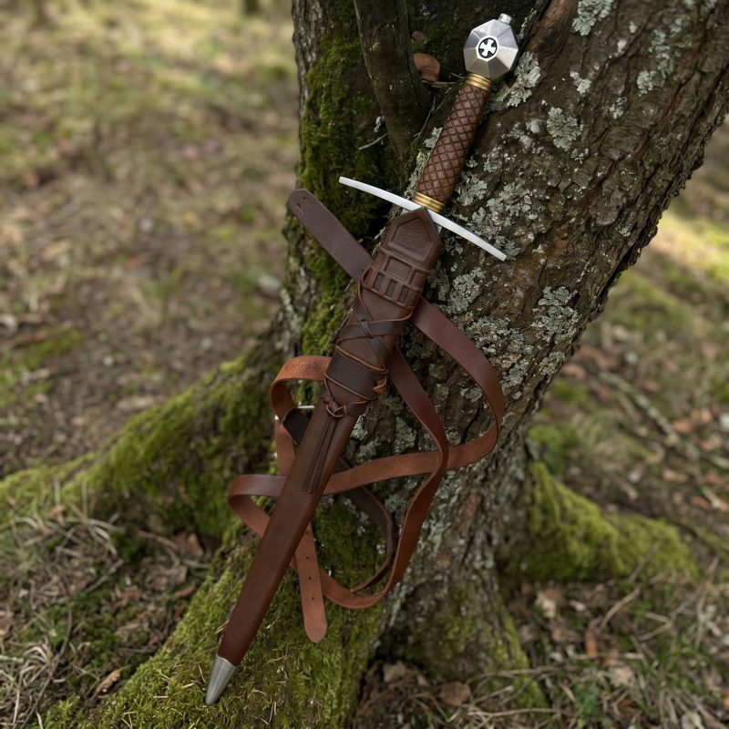 Meč da Crociato Red Dragon, čepel da arming sword XIII secolo — vista 1