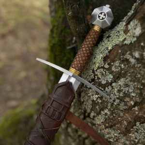 Meč da Crociato Red Dragon, čepel da arming sword XIII secolo