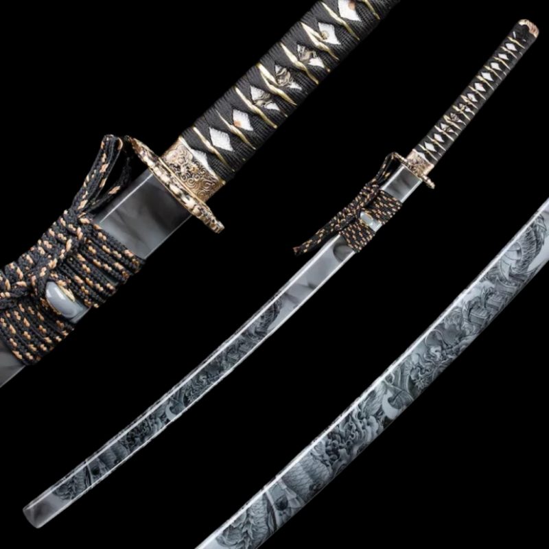 Katana Tsubasa (Ocel Damašek Rustico)