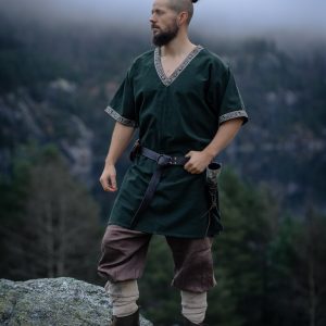 Tunica vikingská corta "Loki" Zelená