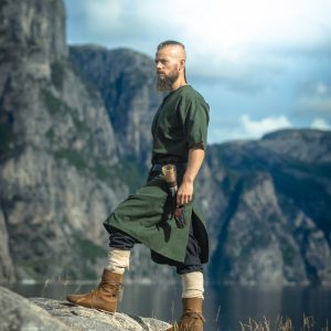 Tunica vikingská da uomo "Asgrim" con scollo a V