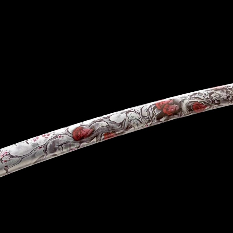 Katana Sango (Ocel T10 con Hamon Autentický e Vera Pelle di Razza)