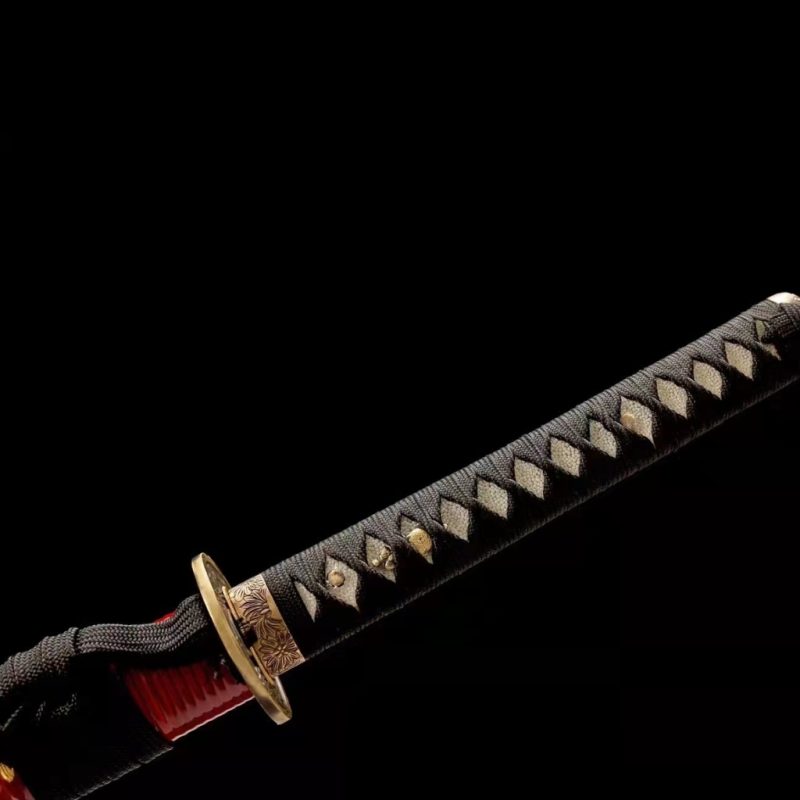 Katana Sango (Ocel T10 con Hamon Autentický e Vera Pelle di Razza)