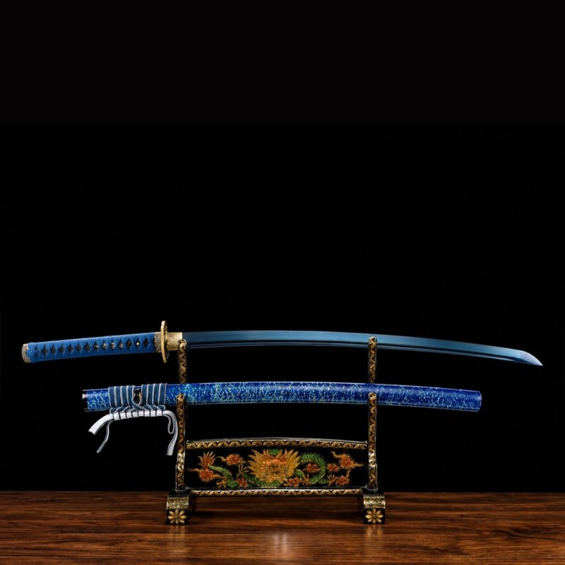 Katana Inazuma (Ocel Damašek Blu)