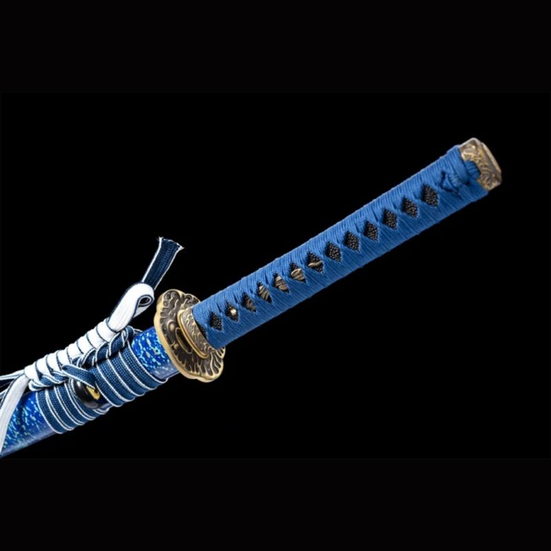 Katana Inazuma (Ocel Damašek Blu)
