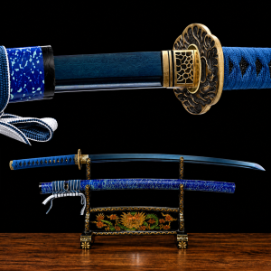 Katana Inazuma (Ocel Damašek Blu)