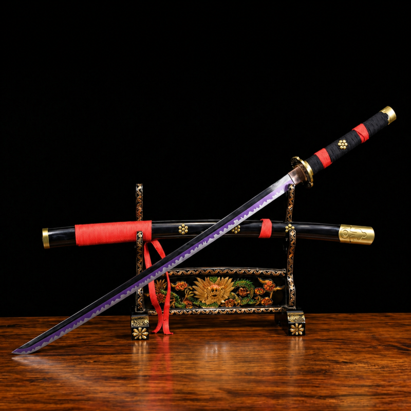 Katana Black Enma: One Piece (Ocel Uhlík 1060)