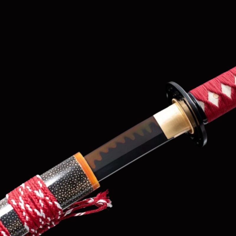 Katana Tachibana (Ocel T10 con Hamon Autentický e Pelle di Razza)