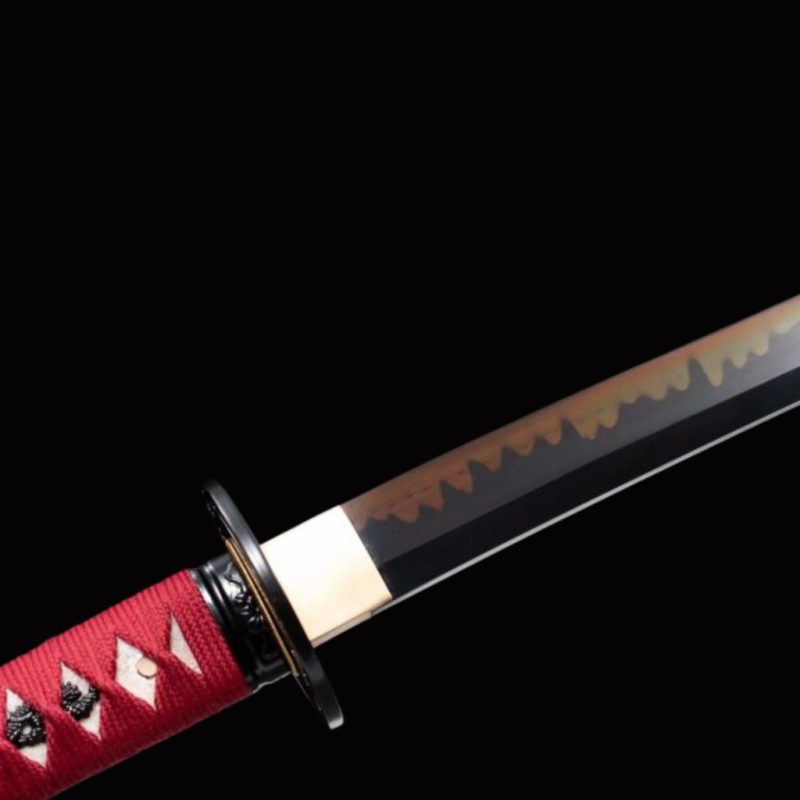 Katana Tachibana (Ocel T10 con Hamon Autentický e Pelle di Razza)