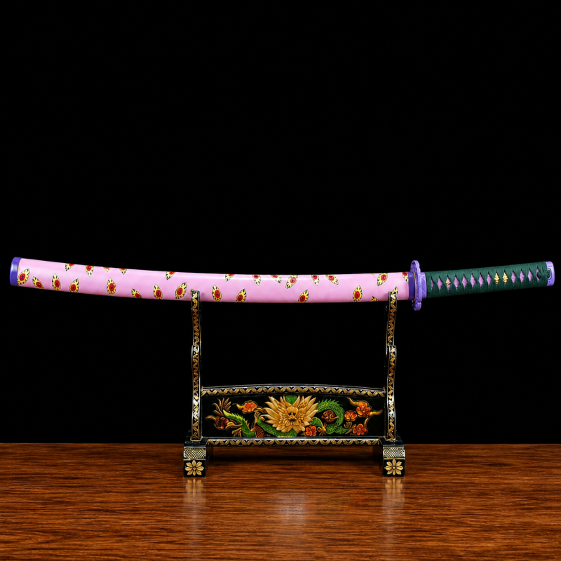 Katana di Kokushibo (Michikatsu Tsugikuni): Demon Slayer (Ocel Uhlík 1060)