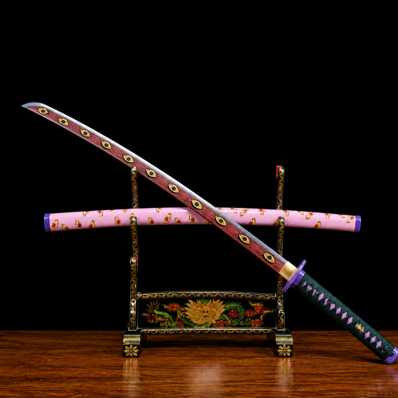 Katana di Kokushibo (Michikatsu Tsugikuni): Demon Slayer (Ocel Uhlík 1060)