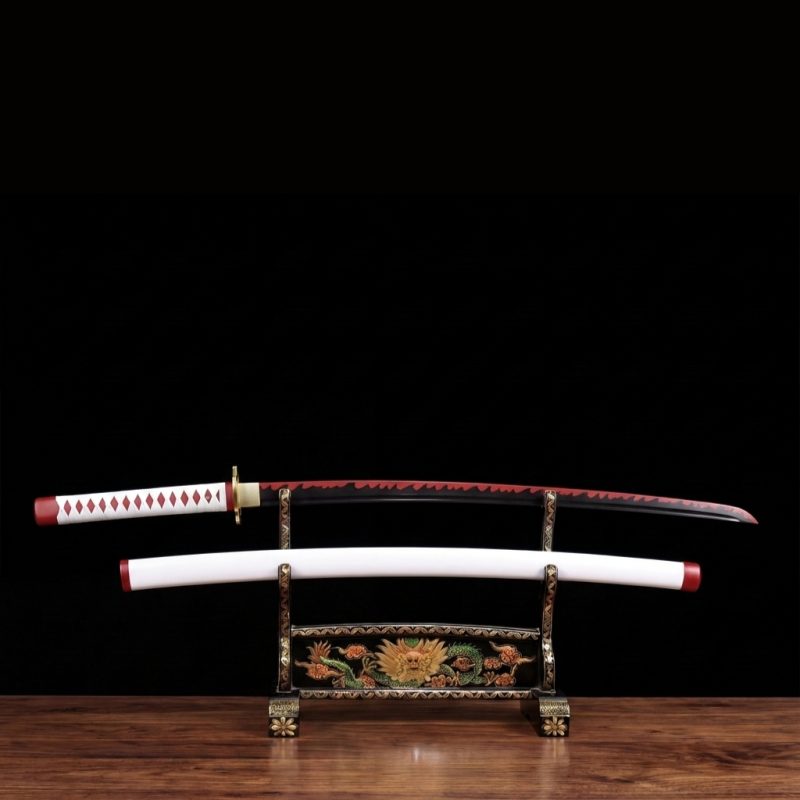 Katana di Mitsuri Kanroji: Demon Slayer (Ocel Uhlík 1060)
