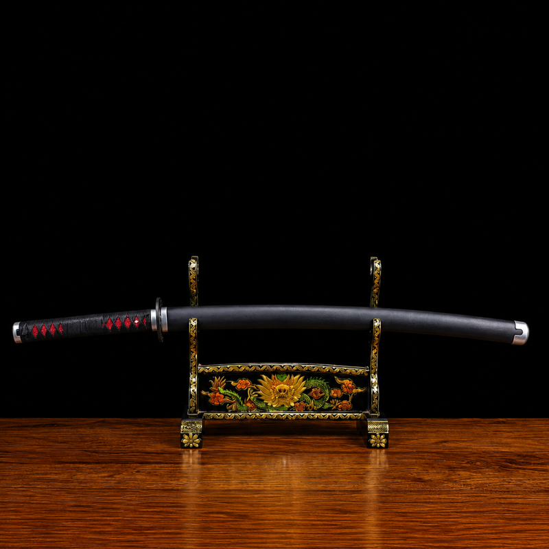 Katana di Tanjiro Kamado V2: Demon Slayer (Ocel Uhlík 1060)