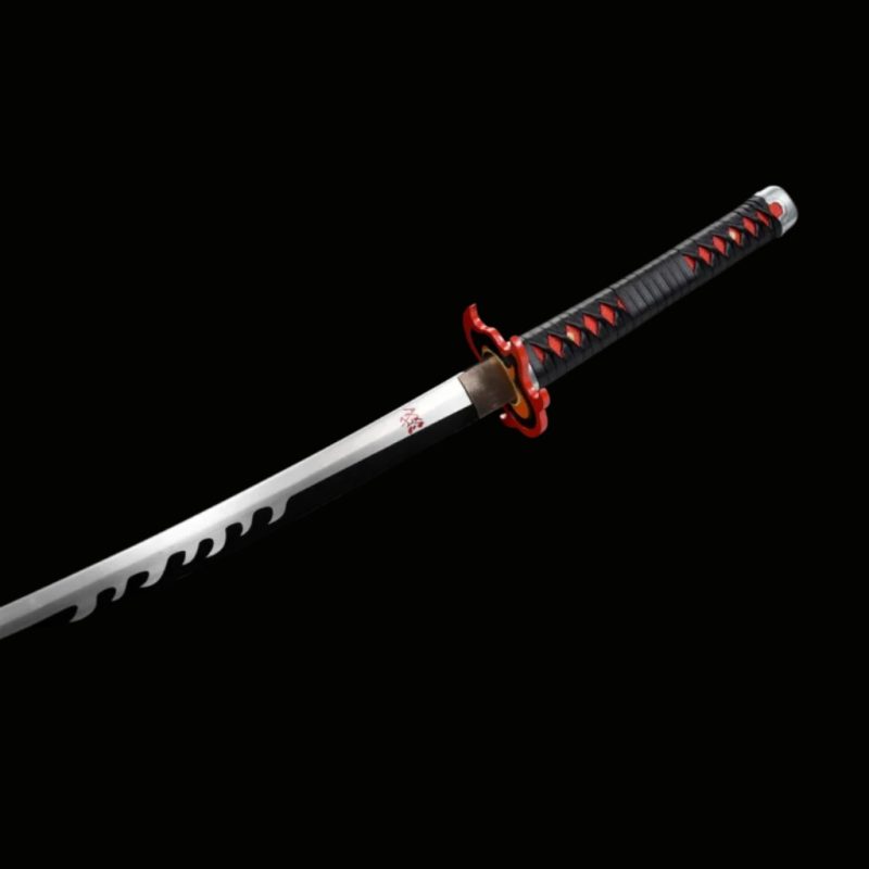 Katana di Tanjiro Kamado V2: Demon Slayer (Ocel Uhlík 1060)