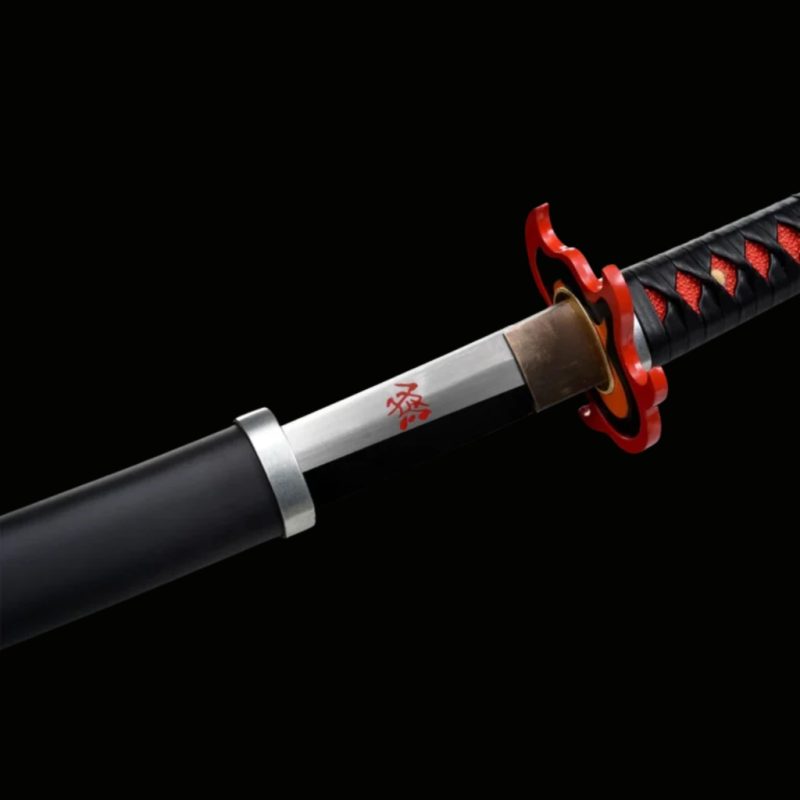 Katana di Tanjiro Kamado V2: Demon Slayer (Ocel Uhlík 1060)