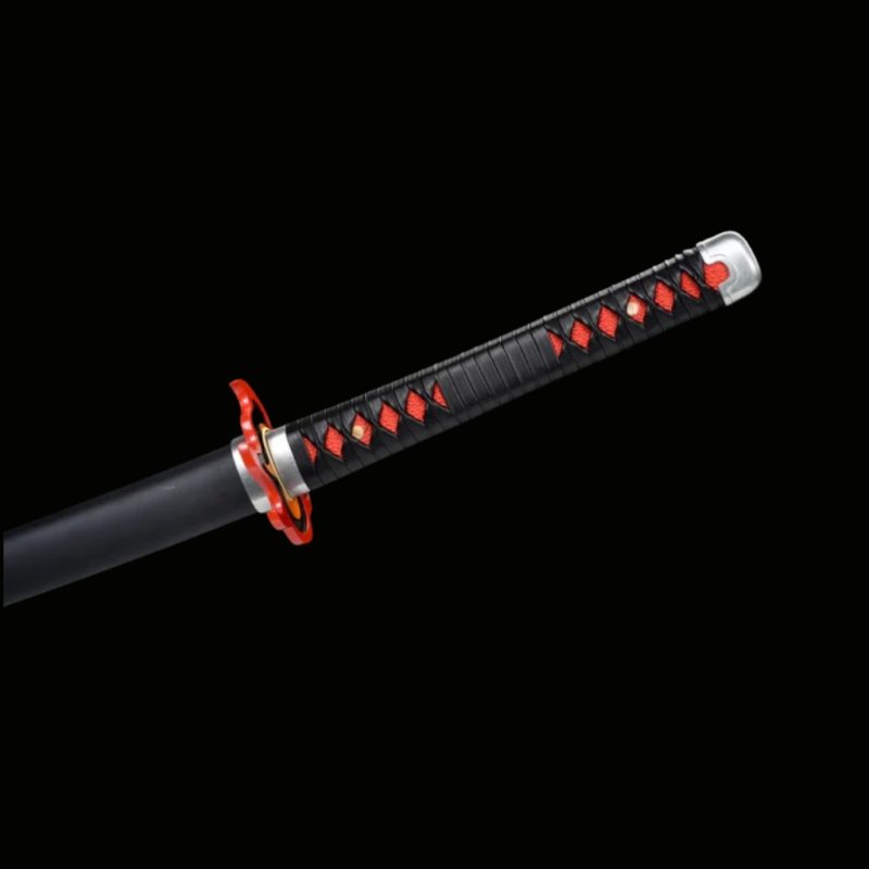 Katana di Tanjiro Kamado V2: Demon Slayer (Ocel Uhlík 1060)