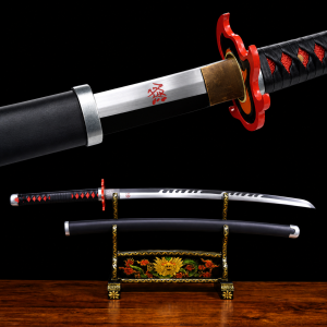 Katana di Tanjiro Kamado V2: Demon Slayer (Ocel Uhlík 1060)