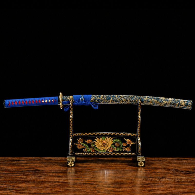 Katana Akigumo (Ocel Damašek Blu)