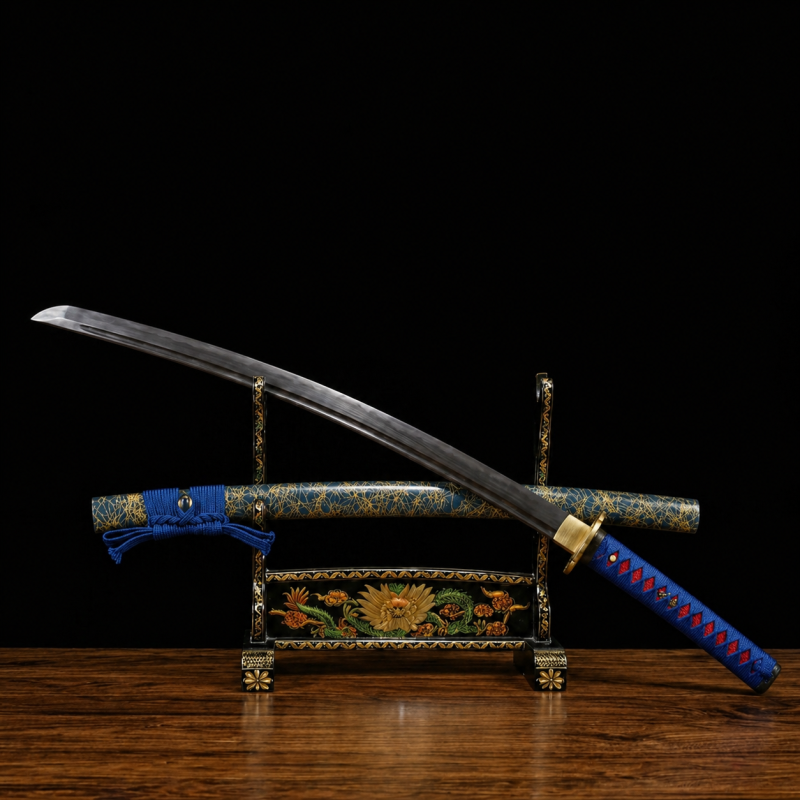 Katana Akigumo (Ocel Damašek Blu)