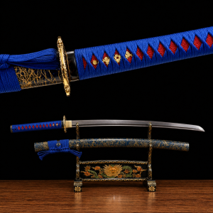 Katana Akigumo (Ocel Damašek Blu)