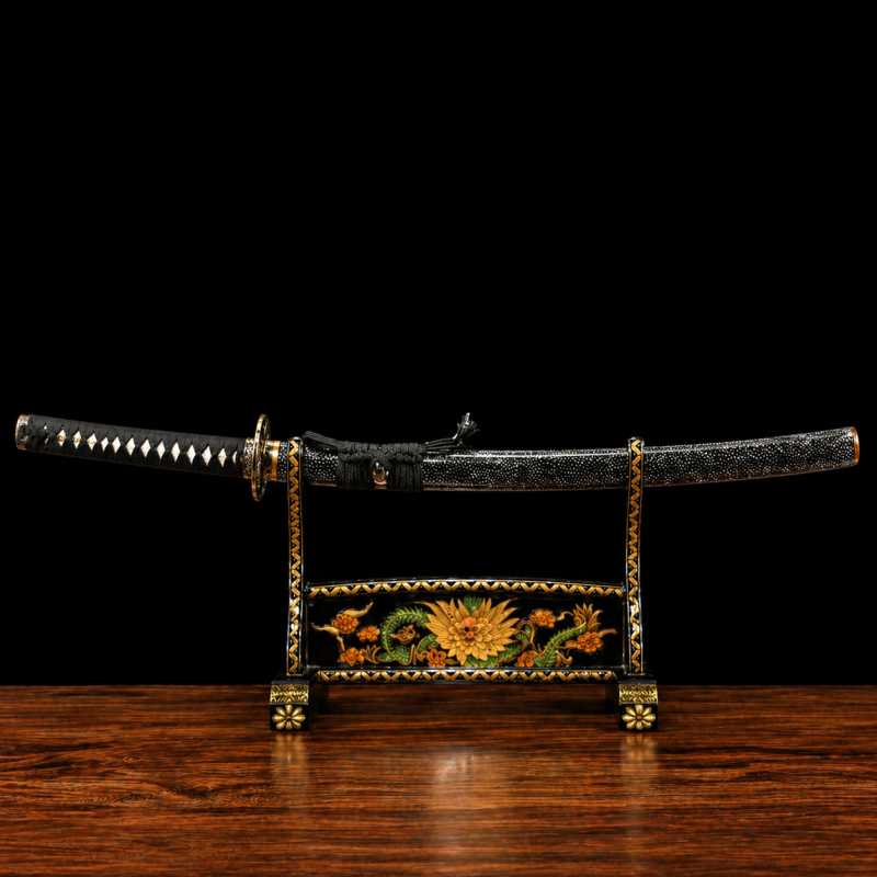 Katana Kogarashi (Ocel T10 con Hamon Autentický "Fiamma")