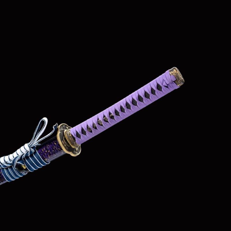 Katana Murasaki (Ocel Damašek con Hamon)