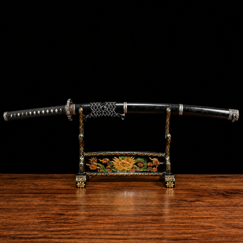 Katana Raikiri (Ocel Damašek con Hamon Autentický)