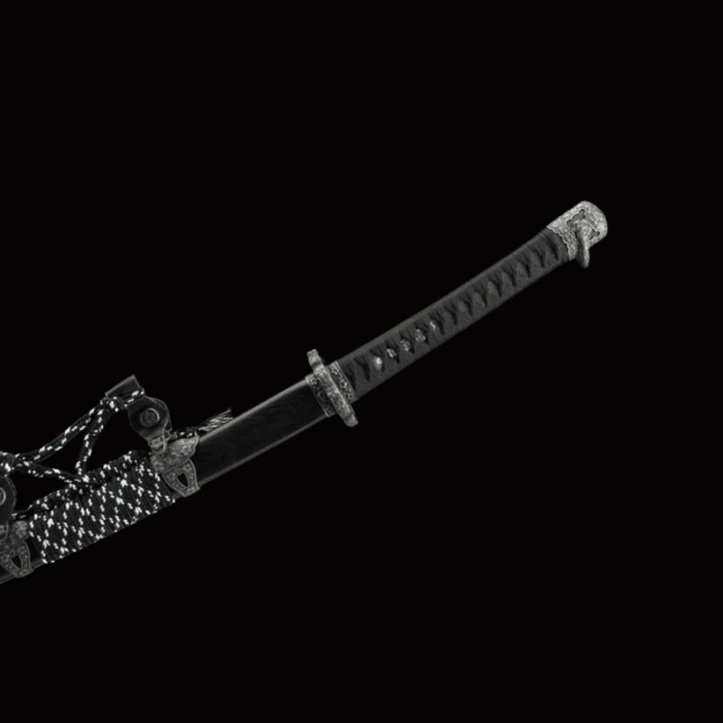 Katana Raikiri (Ocel Damašek con Hamon Autentický)