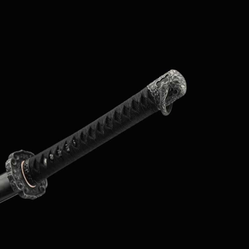 Katana Raikiri (Ocel Damašek con Hamon Autentický)