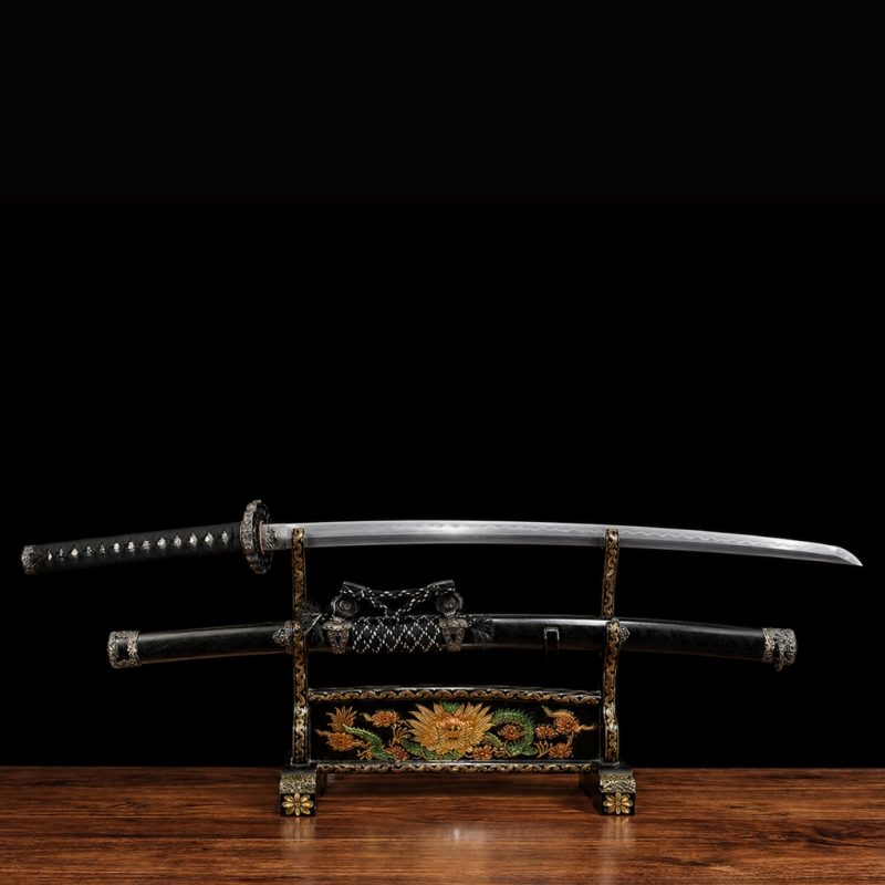Katana Raikiri (Ocel Damašek con Hamon Autentický)