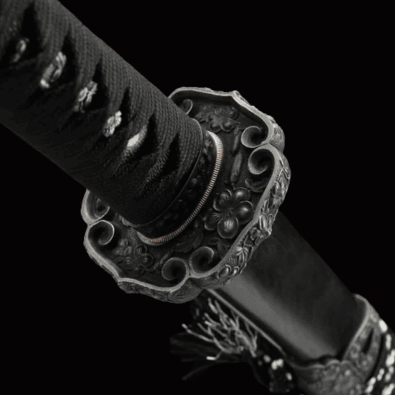 Katana Raikiri (Ocel Damašek con Hamon Autentický)