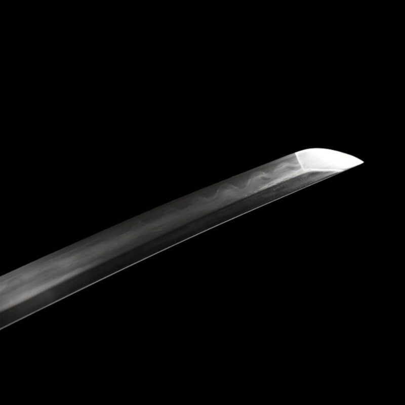 Katana Kihaku (Ocel Damašek con Hamon Autentický e Pelle di Razza)