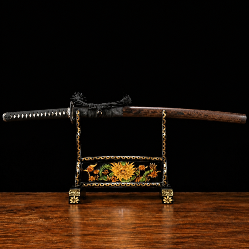 Katana Tsukuyomi (Ocel Damašek con Hamon Autentický)