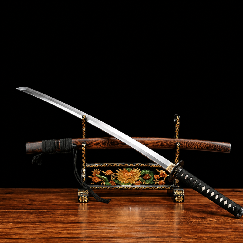 Katana Tsukuyomi (Ocel Damašek con Hamon Autentický)