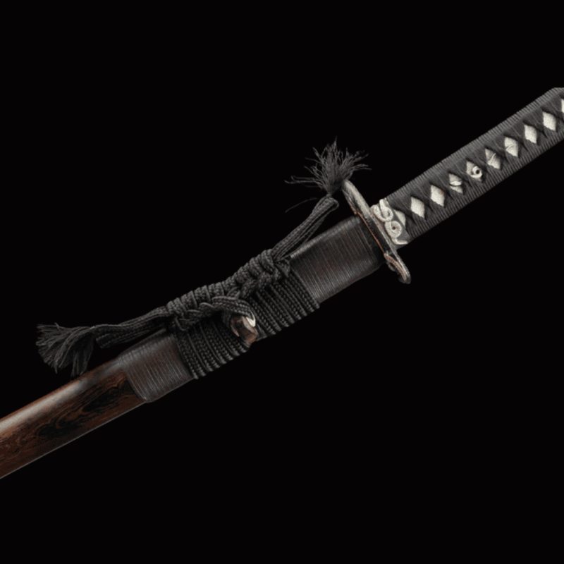 Katana Tsukuyomi (Ocel Damašek con Hamon Autentický)