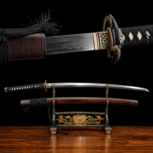 Katana Tsukuyomi (Ocel Damašek con Hamon Autentický)