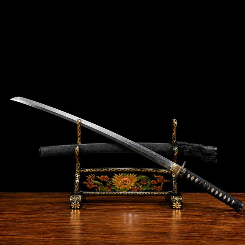 Katana Tsuyu (Anima T10 + Damašek con Hamon Autentický)