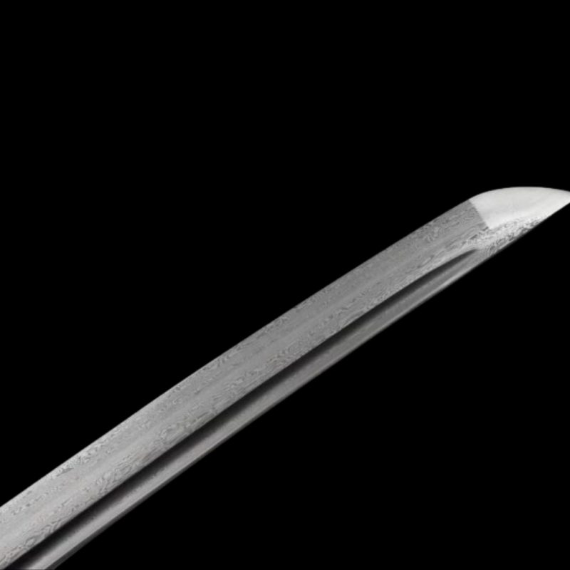 Katana Tsubaki (Ocel Damašek con Vera Pelle di Razza)