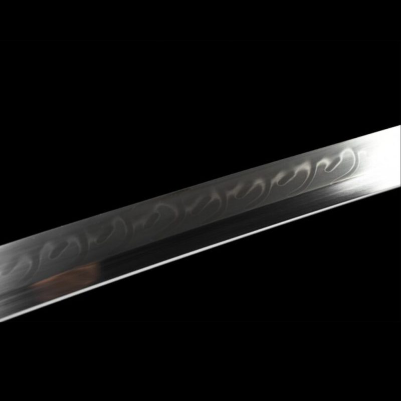 Katana Senka (Ocel T10 con Hamon Autentický e Pelle di Razza)