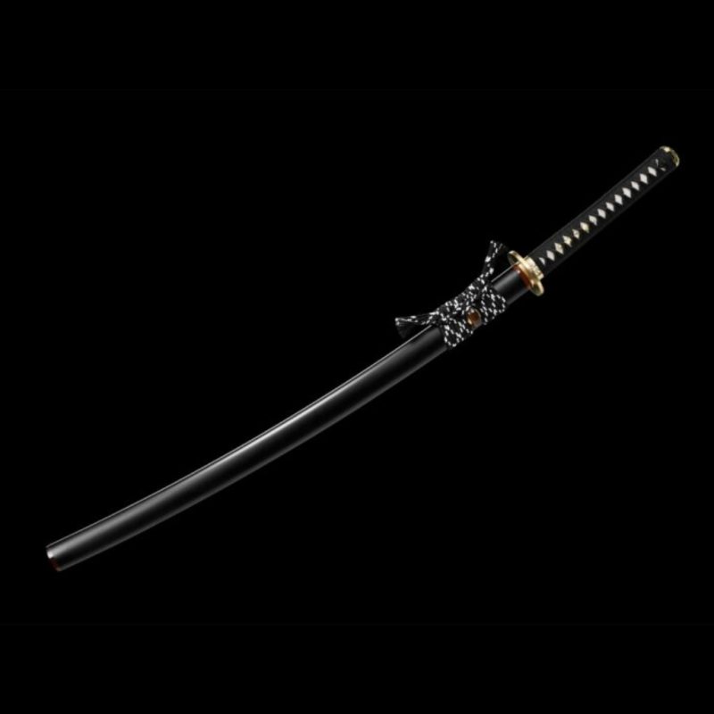 Katana Senka (Ocel T10 con Hamon Autentický e Pelle di Razza)