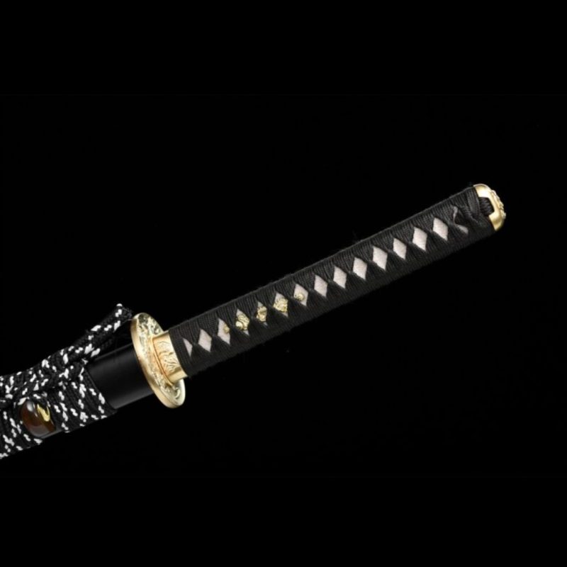 Katana Senka (Ocel T10 con Hamon Autentický e Pelle di Razza)