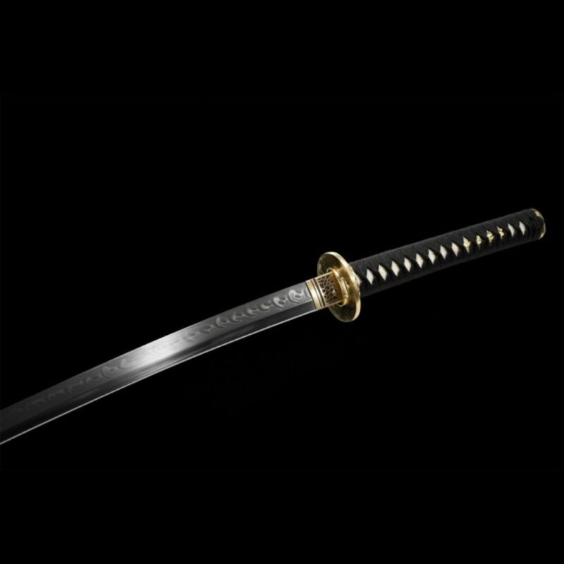 Katana Senka (Ocel T10 con Hamon Autentický e Pelle di Razza)